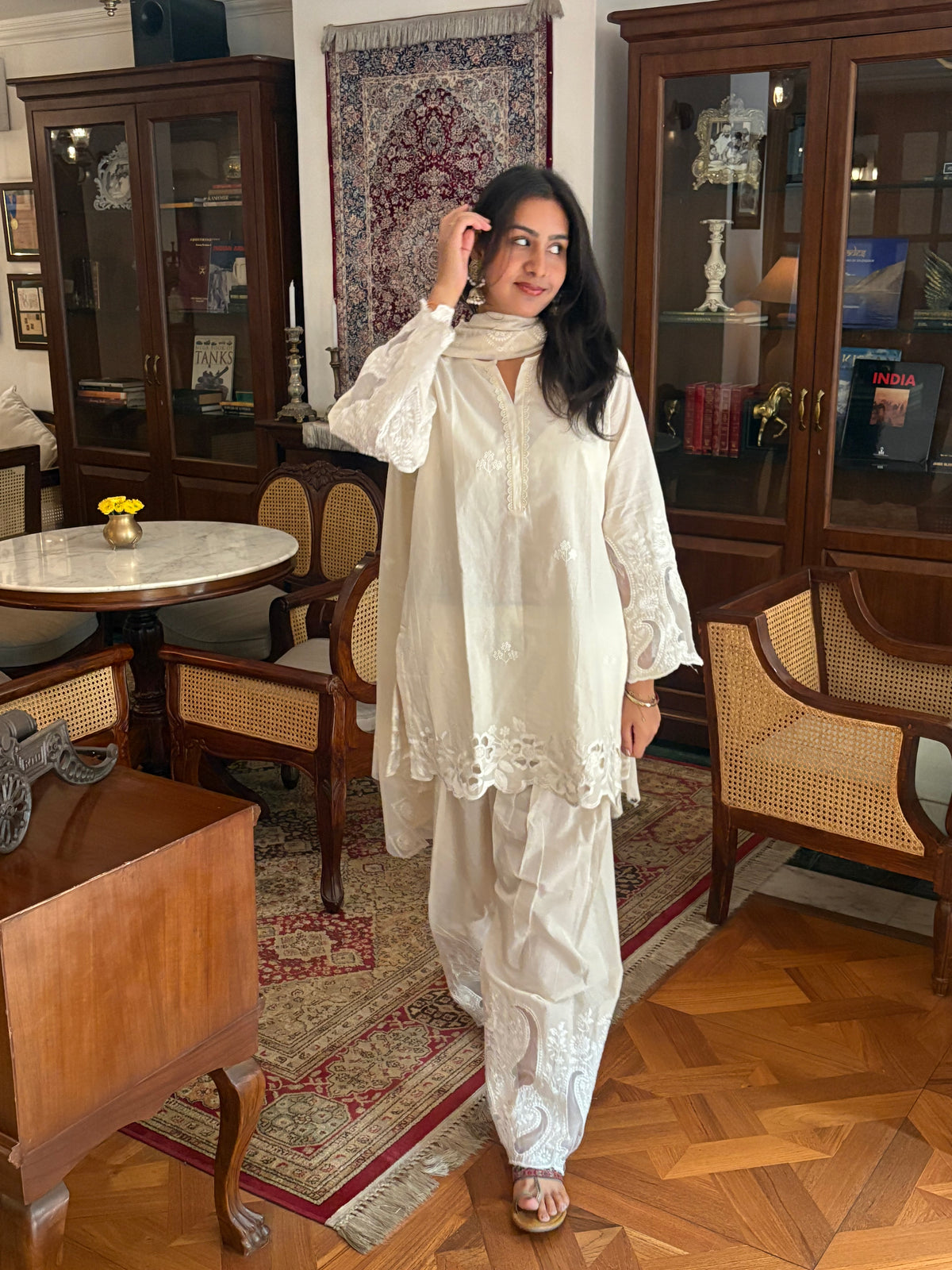 Mahwish Ivory Set