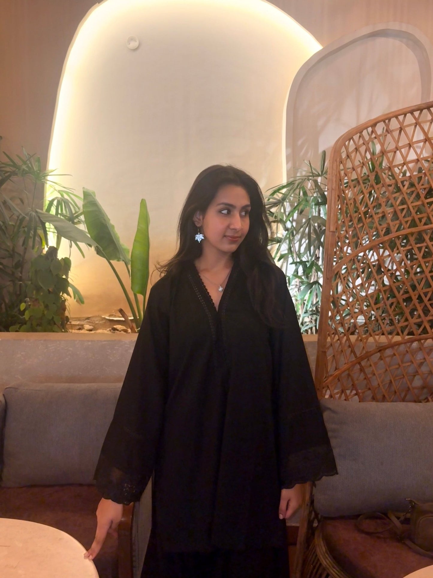 Haseena Black Farshi set - The Khushnuma