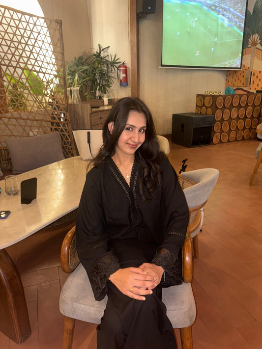 Haseena Black Farshi set - The Khushnuma