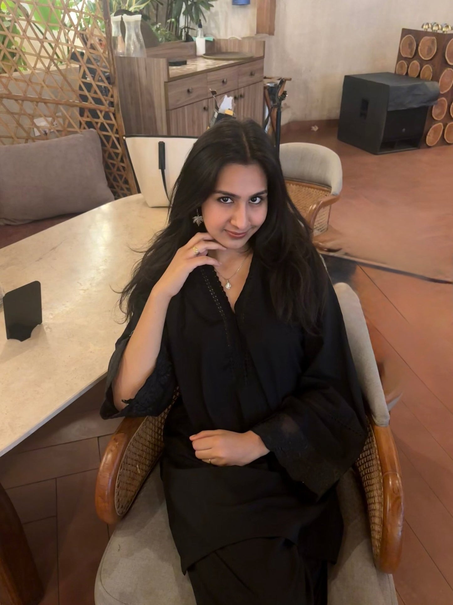 Haseena Black Farshi set - The Khushnuma
