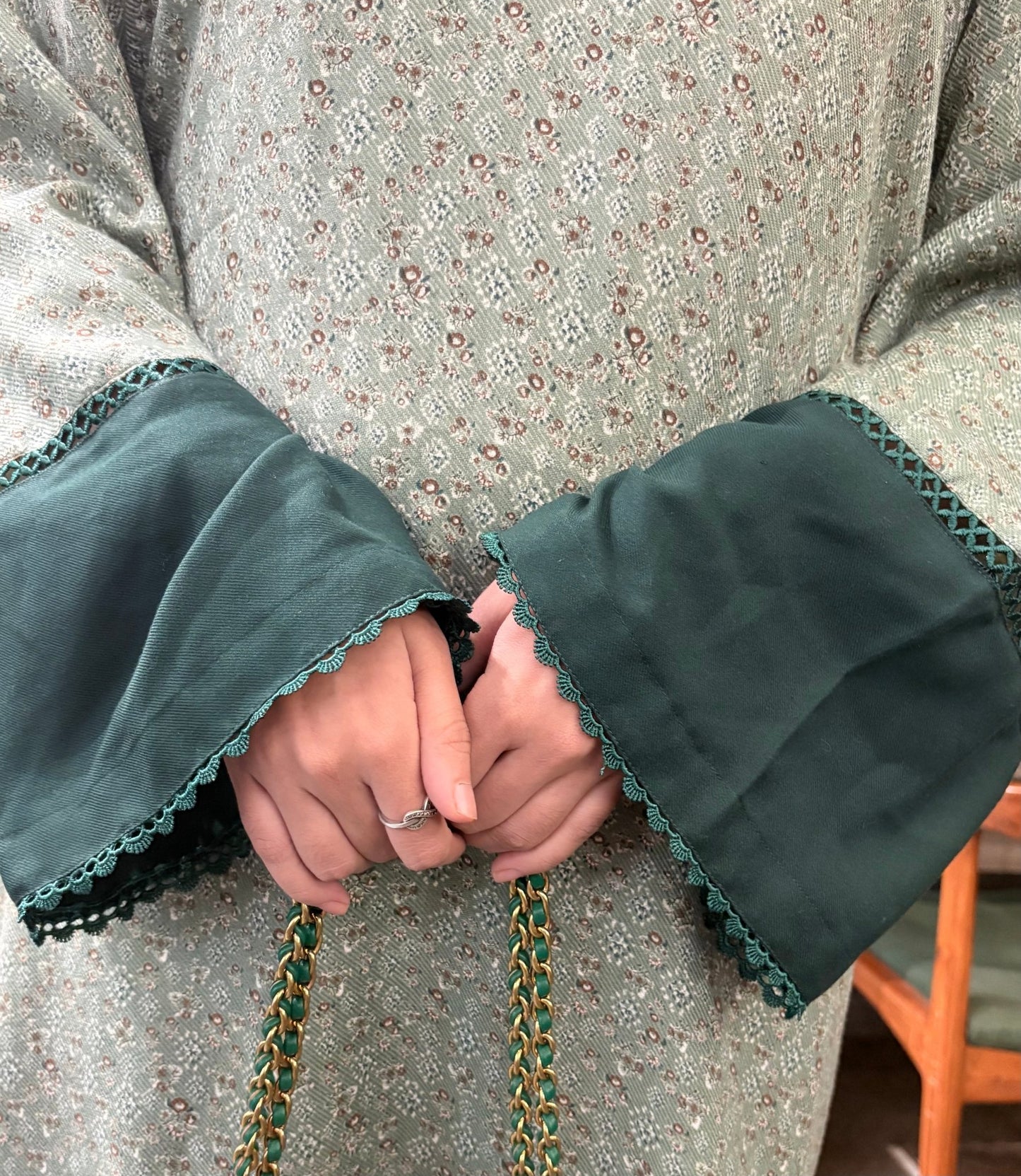 Hayat Green Kaftaan (Limited Edition) - The Khushnuma