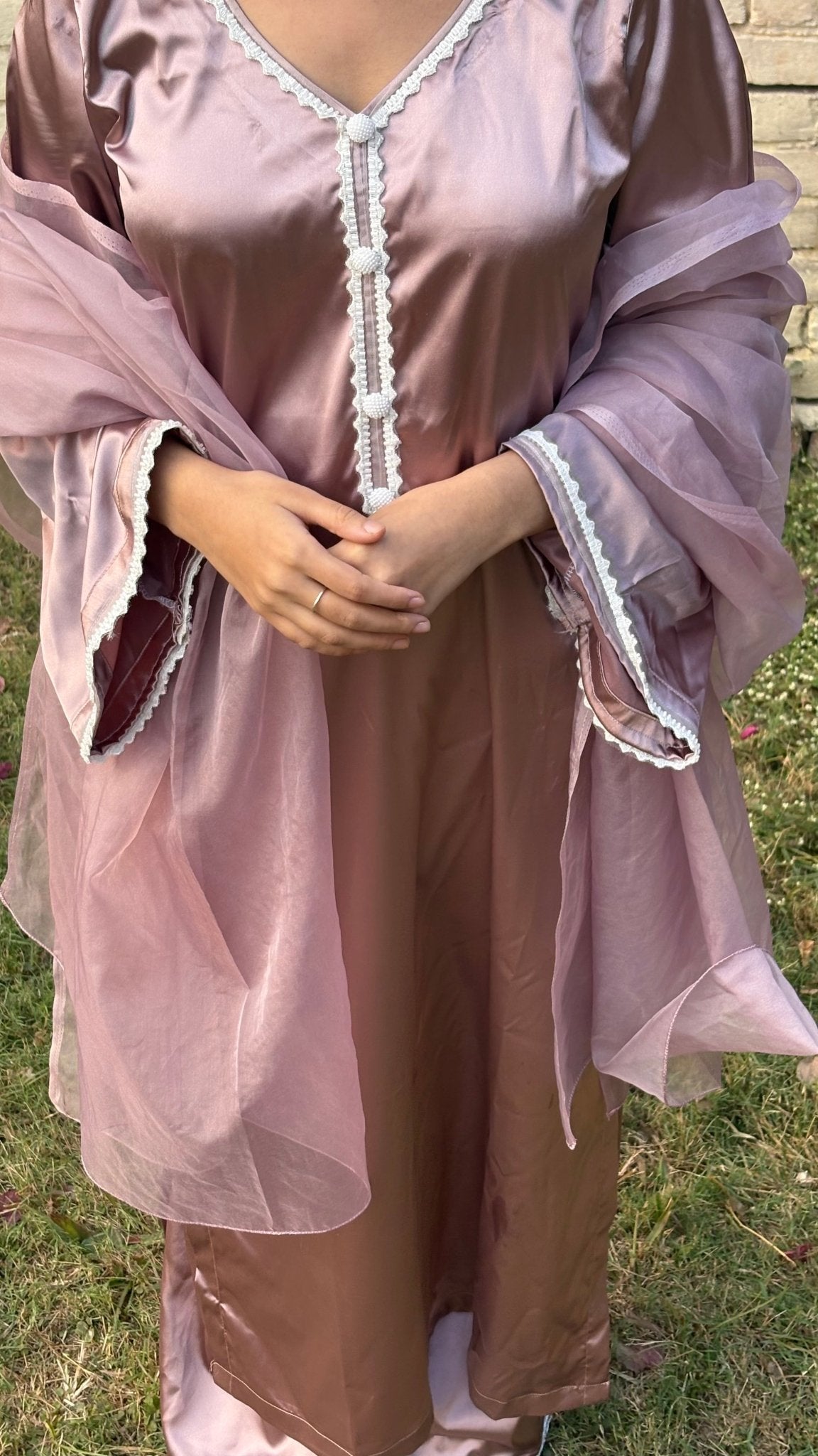 Noor - e - Shaam – Onion Pink - The Khushnuma