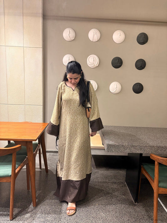 Winter Brown Kaftaan (Limited Edition) - The Khushnuma